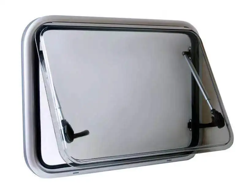 Top Hung Side Window Round Angle Ventilation Hatch With Acrylic Glass RV Caravan Motorhome MG17RWAG