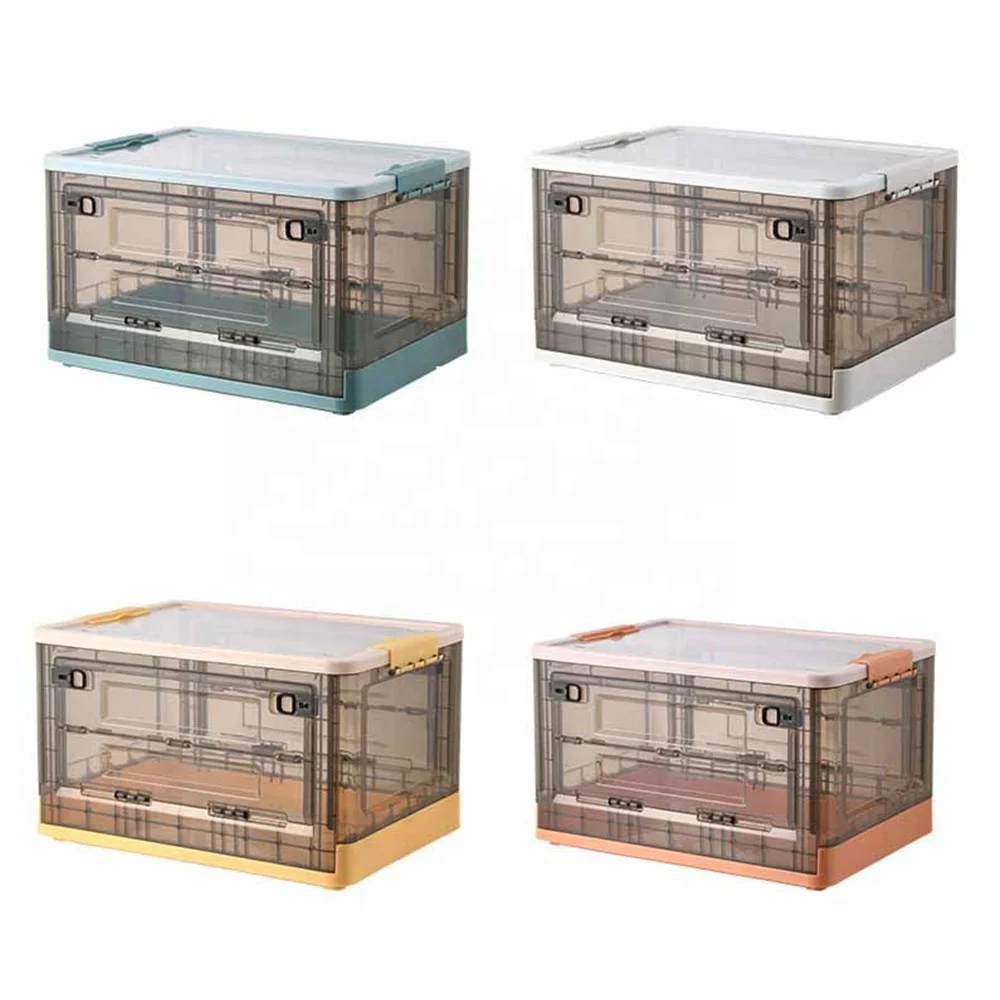 

Factory direct home multifunctional folding home storage box storage, Blue/white/yellow/orange