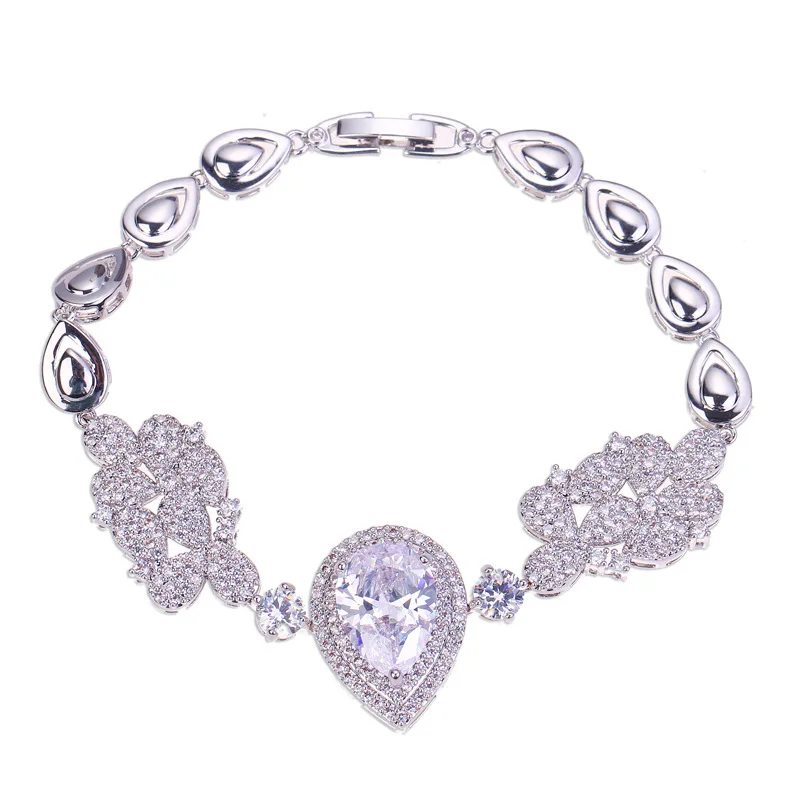 

Luxury Low-key AAA Stone Diamond Bracelet, Gold, silver