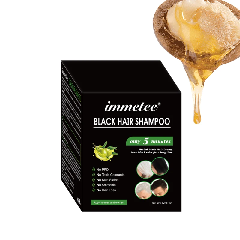 

Shampoo For Black Women By Drums Instant Hair Dye Black Shampoo, Natural black