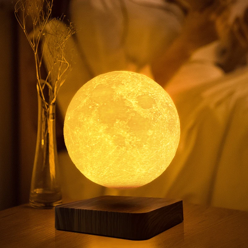 

HCNT Manufacturer Magnetic Levitating Moon Lamp 3D Printing Moon Floating Moon Lamp For Gifts