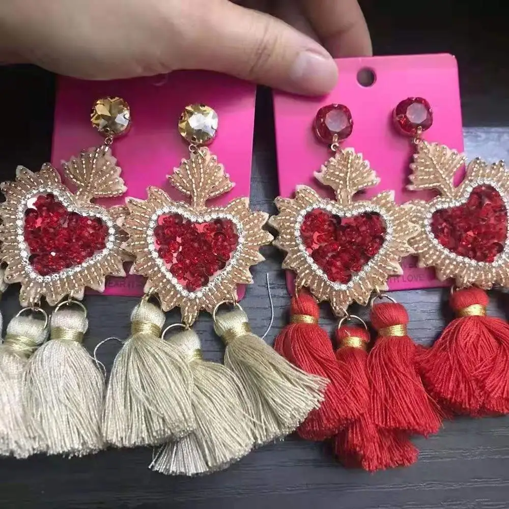 

CM-Xinyee factory wholesale price earrings for women tassel earrings fashion miyuki earrings jewelry, As picture