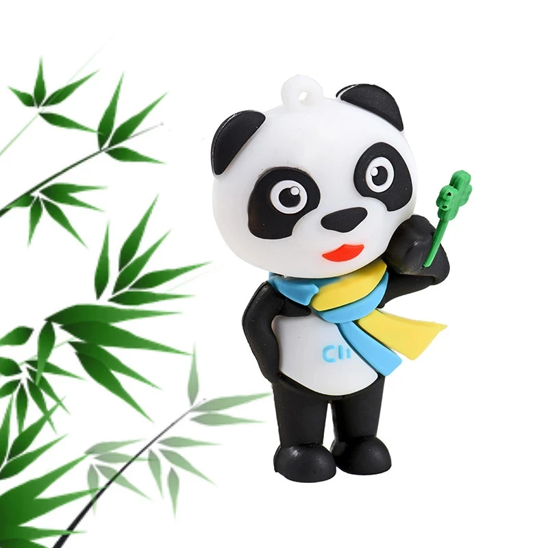 Promotional Items Supplier custom cartoon Panda USB flash memory sticks pen drive for advertising gifts giveaways promotion, Customized