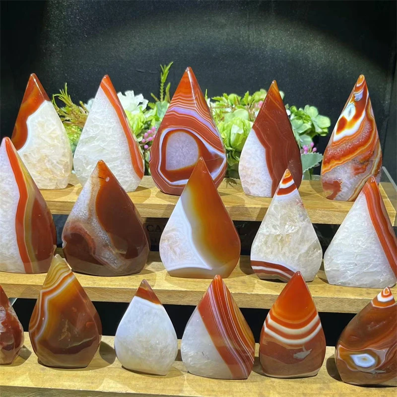Wholesale Crystal Ornaments Natural Red Sardonyx Ornaments Carnelian Ornaments for Gifts