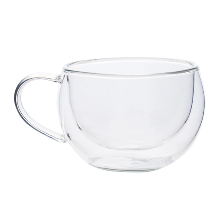 

Double Wall Glass Coffee Mugs Insulated Espresso Double Walled Coffee Cup, Clear