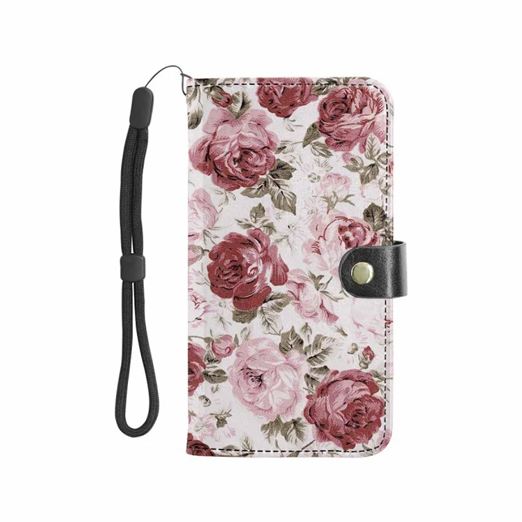 

Custom phone wallet case card protector wallet with strap Women wallet purses