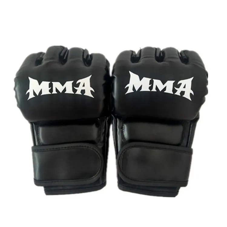 

Pro Adult And Child Half Finger PU Artificial Leather Sparring Boxing Gloves