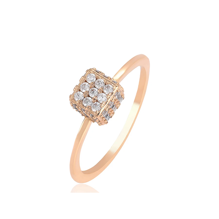 

16212 Best big diamond zircon 18k gold finger rings, wholesale latest gold Jiugongge Magic Shape designs for women
