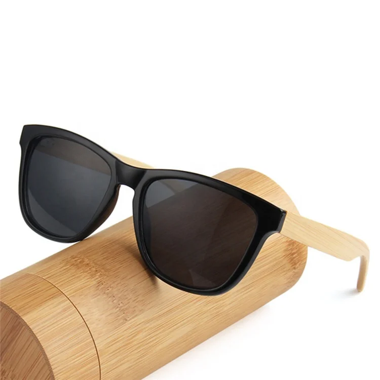 America canada popular trendy wooden sun glasses rectangle polarized shades spring hinge bamboo legs sunglasses, Mix color or custom colors