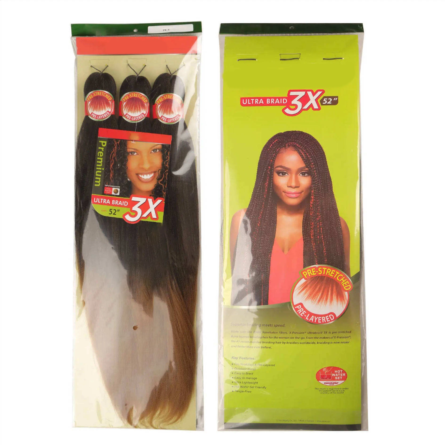 3x Pre Stretched 26 inch Ombre Braiding Hair Extensions