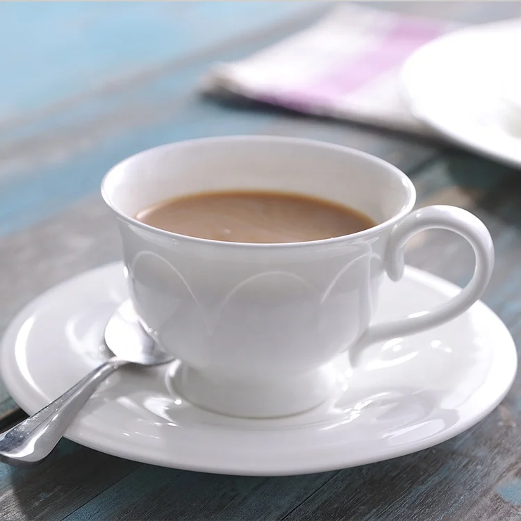 porcelain coffee cups and saucer