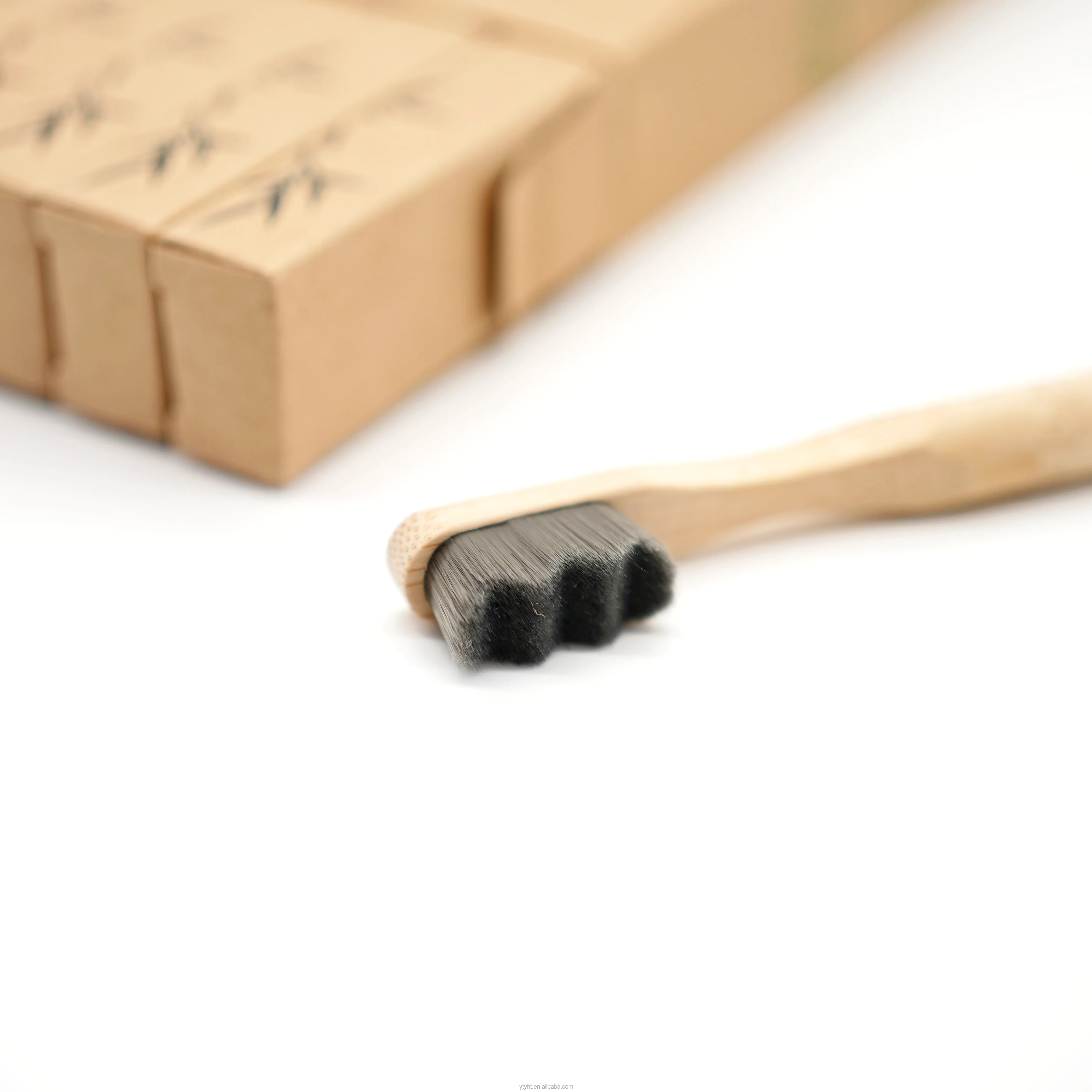 

Biodegradable Wooden Bamboo Toothbrush Soft Bristles with Travel Toothbrush Case Charcoal Dental Floss Kids and adult Toothbrush