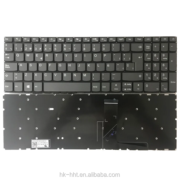 

HK-HHT notebook with backlit keyboard for Lenovo 320-15IKB keyboard black white color and Language can be customized