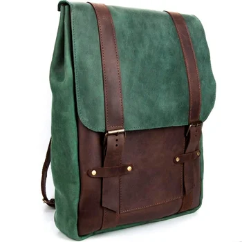 leather laptop rucksack womens