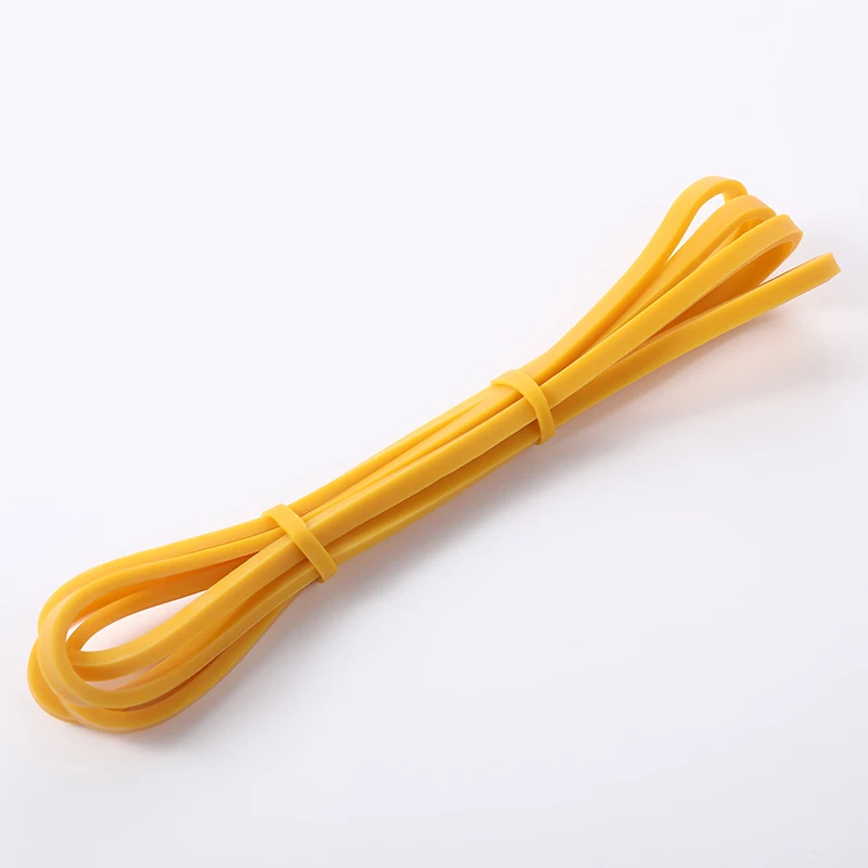 Single Yellow Tension Strength Yoga Band Strong Stretch Pull Up Assist Loop Powerlifting Thick Super TPE Resistance Bands