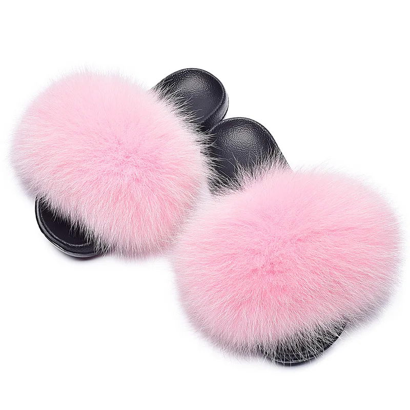 

NEW Design Plush Fluffy Fashion Sandals Shoes Women Inside House Fur Slippers, Customized color