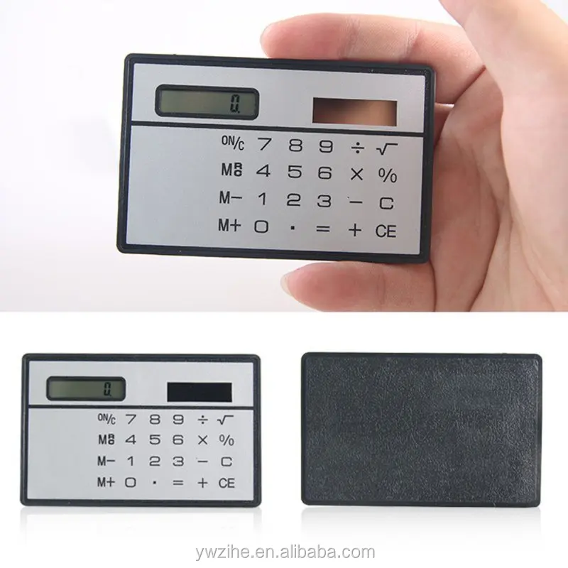 8 Digit Ultra Thin Solar Power Calculator Portable Mini Touch Calculator YK 