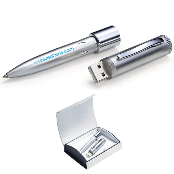 

Hot Selling Metal Pen With Usb Flash Stick Logo Print Drive