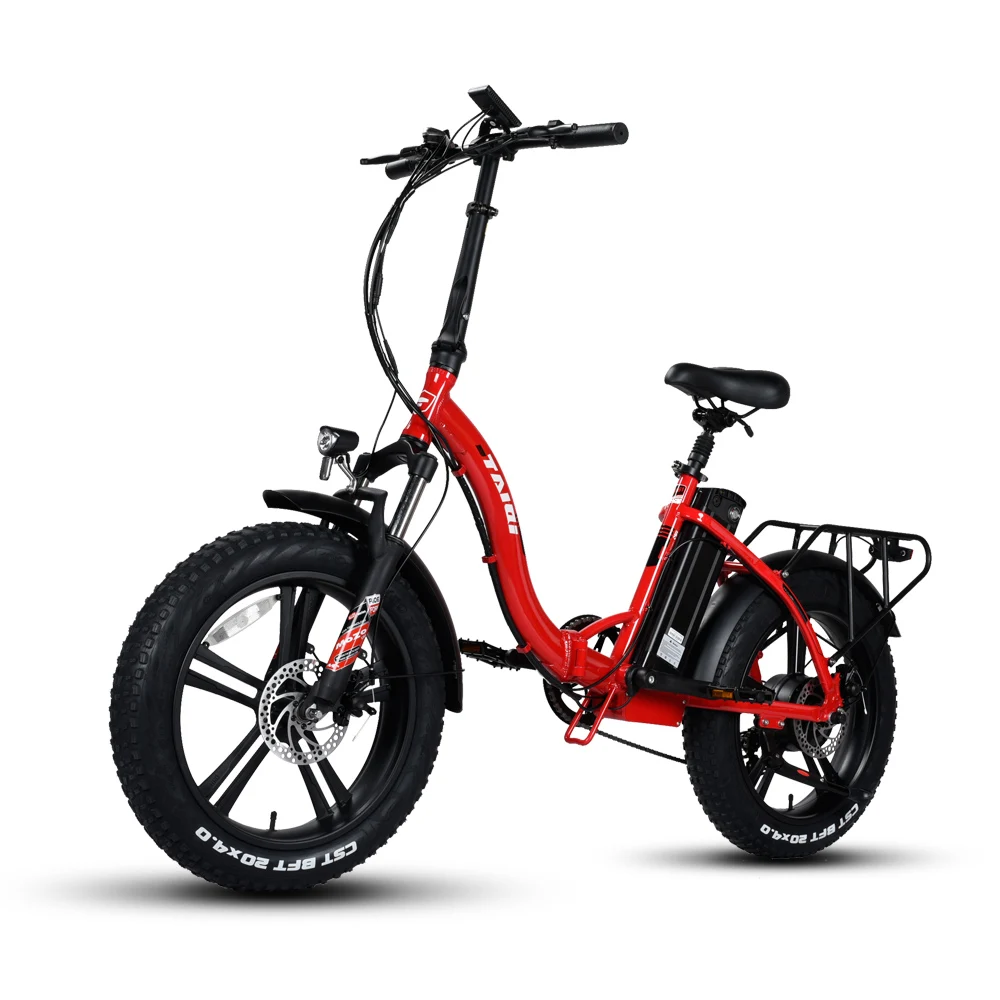 

TAIQI 2021 20 inch 48v 350w super ebike 73 fat tire electric mountain bike bicicleta electrica electric bicycle