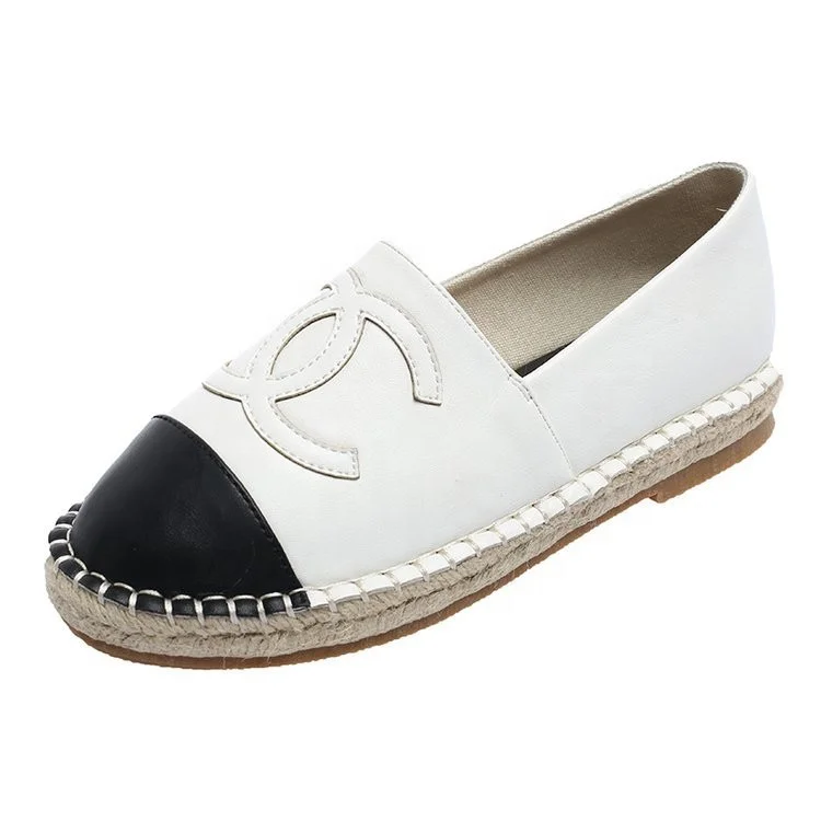 

New spring small fragrance wind fisherman canvas leather latticed casual pregnant women shoes ladylike loafers flat shoes, 6 colors