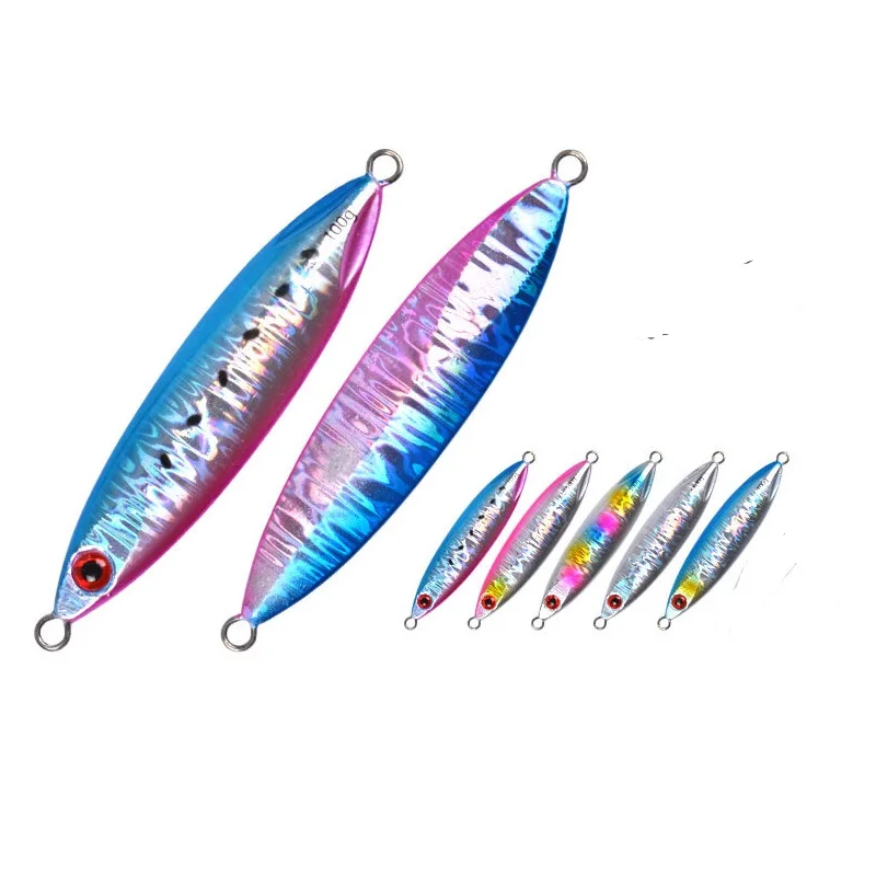 

Gorgons 80g/100g/120g/150g luminous metal jigs slow pitch jigging lure boat fishing lure, 5 colors