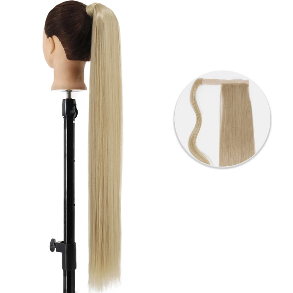 

Long Curly Ponytail Natural hair extension Wrap On Clip Hair Ponytail Extensions for Women Blonde Black Horse Tail Synthetic