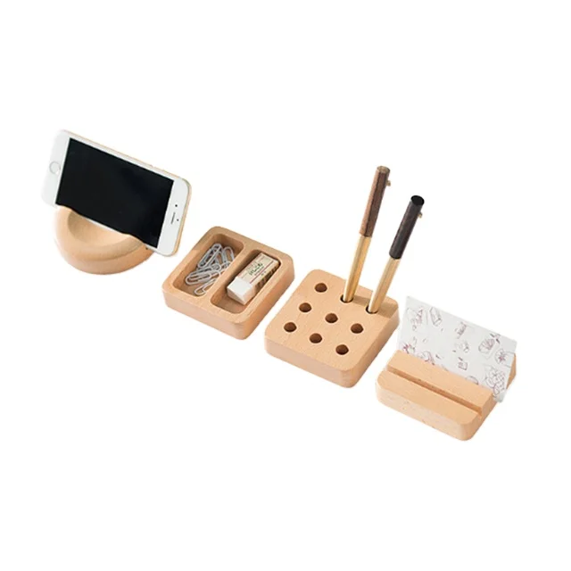 

custom Solid wood desktop shelves storage box beech box