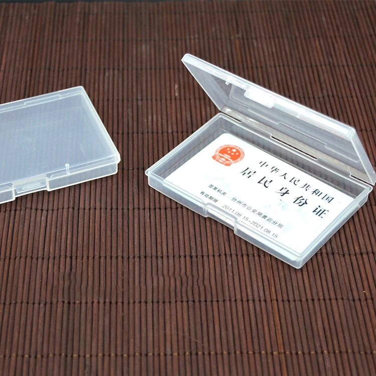 

Custom Transparent Packaging Box Credit card holder Plastic Business Card Case