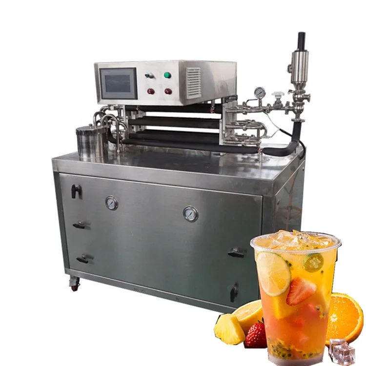 
Small experimental tea beverage sterilizer UHT ultra-high temperature tube sterilizer UHT fruit juice sterilization machine 
