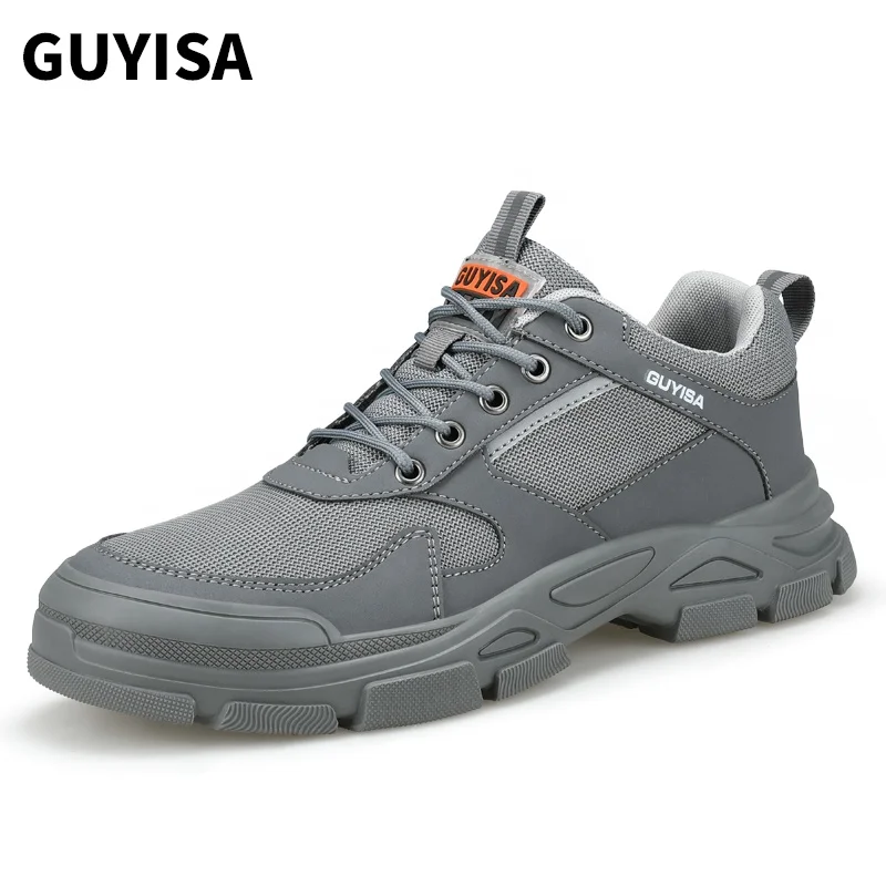 GUYISA Fashion Safety Shoes Acceptable Custom Steel Toe Safety Shoes for Men