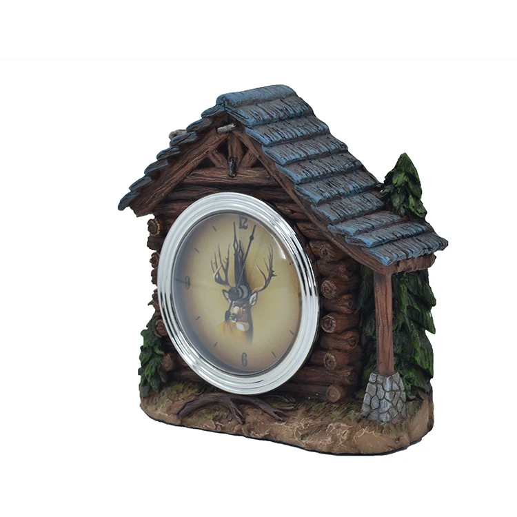 

resin cabin clock,desk & table clocks,Resin Wall Decor and Table Top
