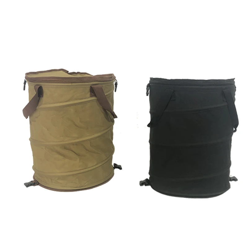 

Portable Collapsible gardening bag Pop Up Lawn and Leaf Bag Garden Waste Bag, Black