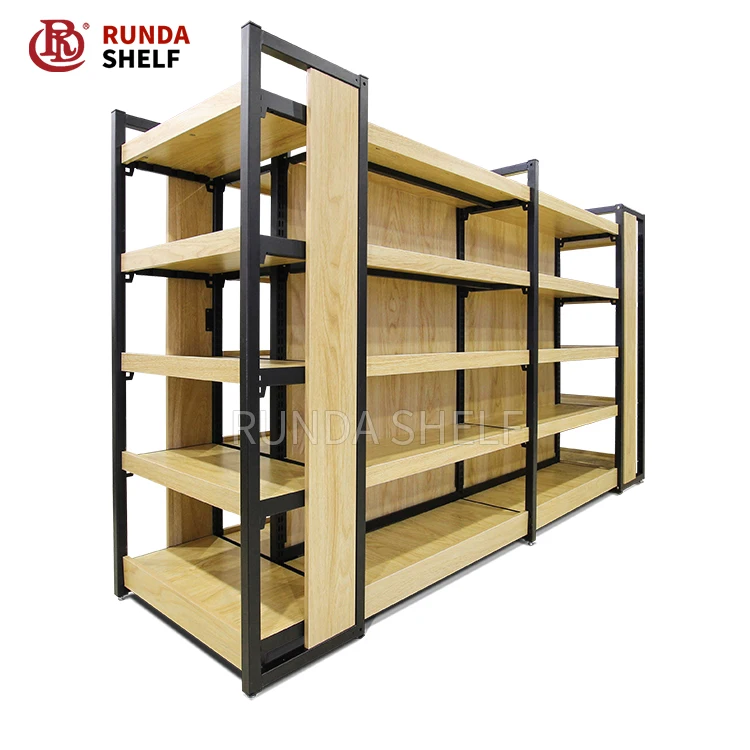 Wooden Shelves Store Supermarket Supplies Shelves/gondola Supermarket