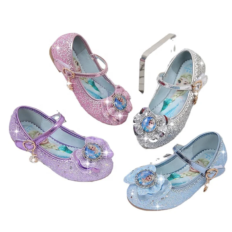 

2021 spring new sequined Korean children's princess shoes girls flat casual shoes