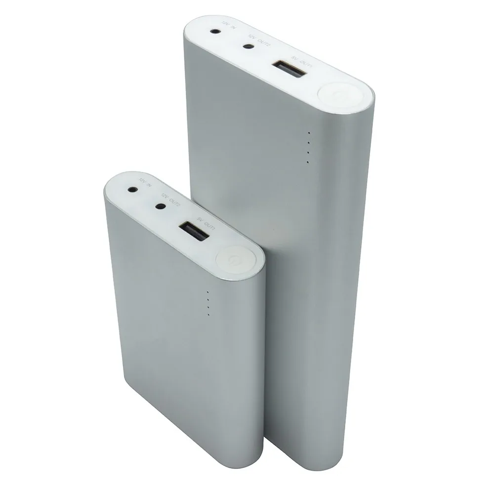 

10400/20800mAh Dual DC 12V Rechargeable Power Bank for Air Cooler, DVD, tablet, Projector, Brown, black, silver