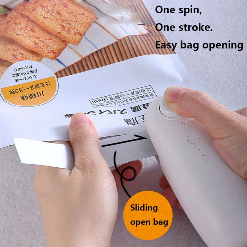 USB Rechargeable Heat Sealer Mini Packaging Food Bag Sealing Machine With Cable Multifunctional Sealer Packing Kitchen Tools