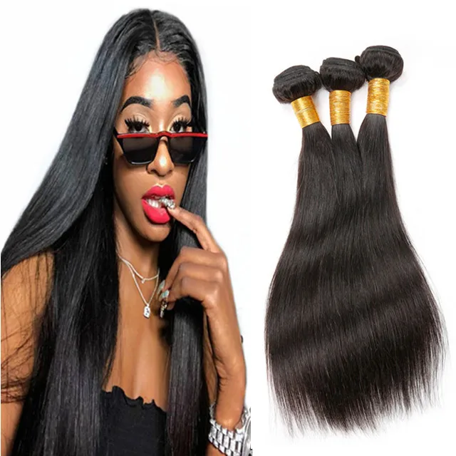 

10a Mink virgin cuticle aligned human hair, unprocessed brazilian hair bundles with lace closure, wholesale hair weave bundles