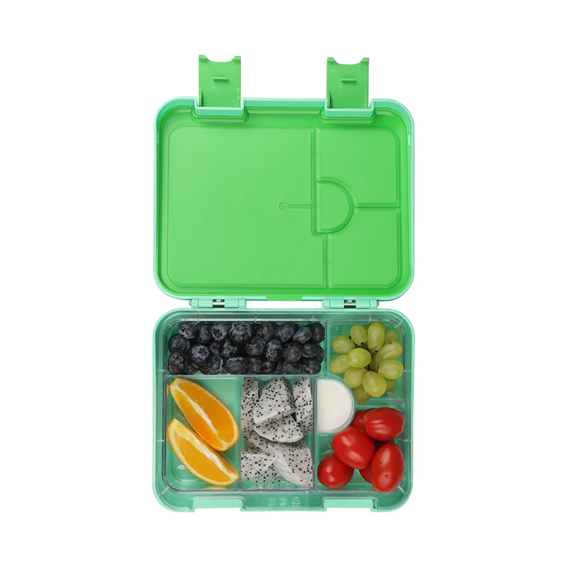 

Aohea reusable lunch box bento children office BPA free takeaway lunch box for kids, Blue/green/pink/purple