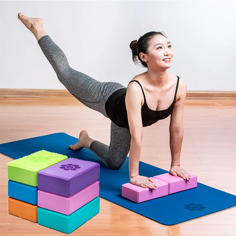 

Yoga Block brick Foam 2Pcs Exercise fitness foam set Workout Fitness Bolster Pillow Cushion EVA Gym Training Body Shaping 6 colo