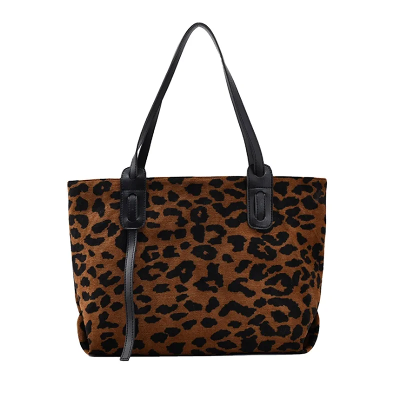 

leopard weekender bag large capacity casual shopping bag zebra printing handbag pu leather handle tote bag HF-1141401