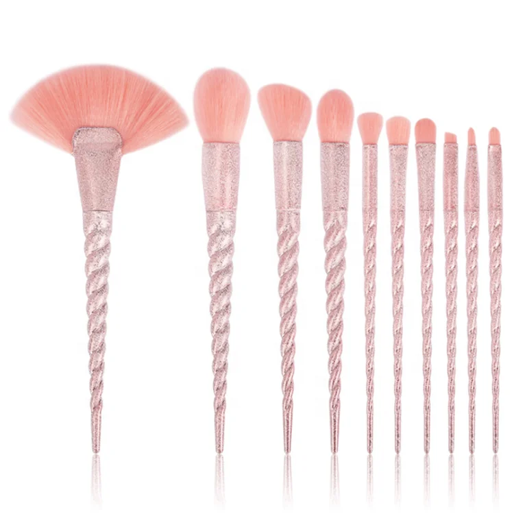 
2020 Trending Pink Makeup Brushes Glitter Private Label Glitter makeup brush 