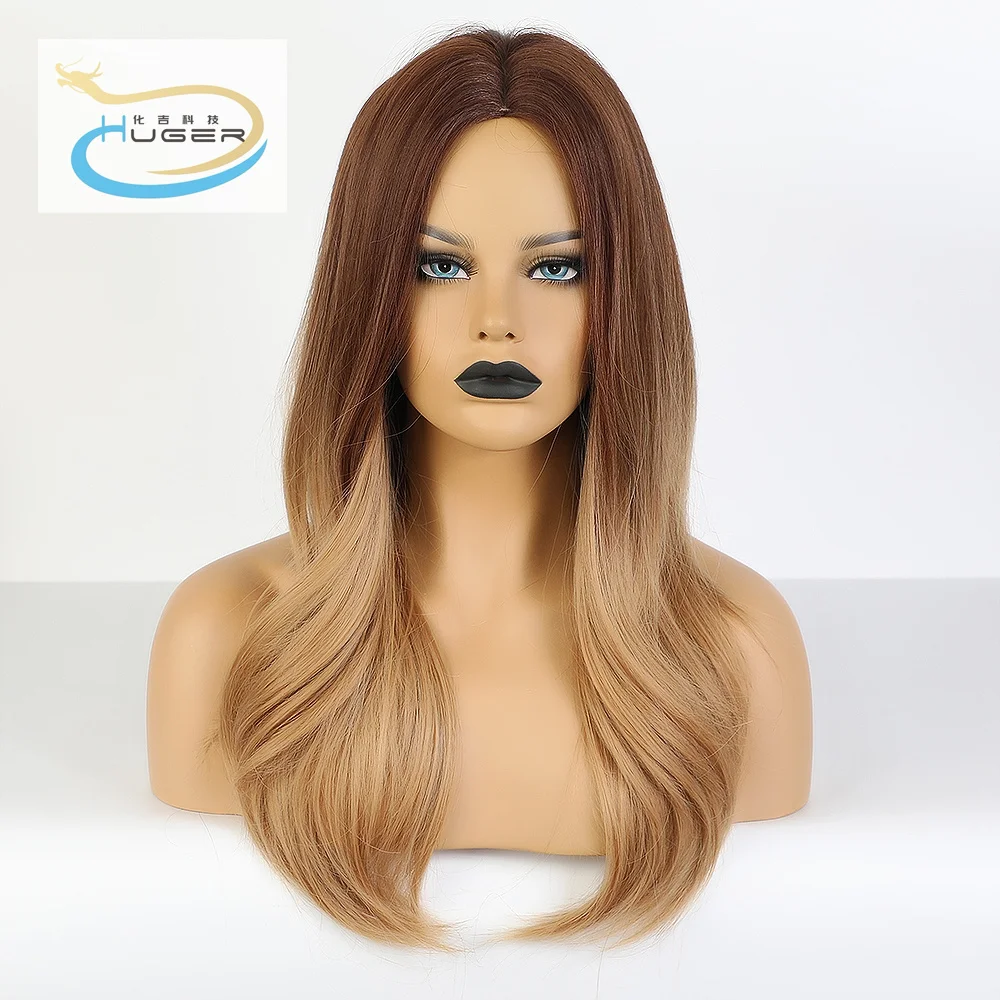 

Trendy new products comfortable lace front synthetic blonde curly natural hair wig