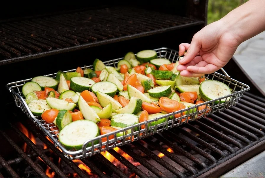 Spice rub being applied to vegetables