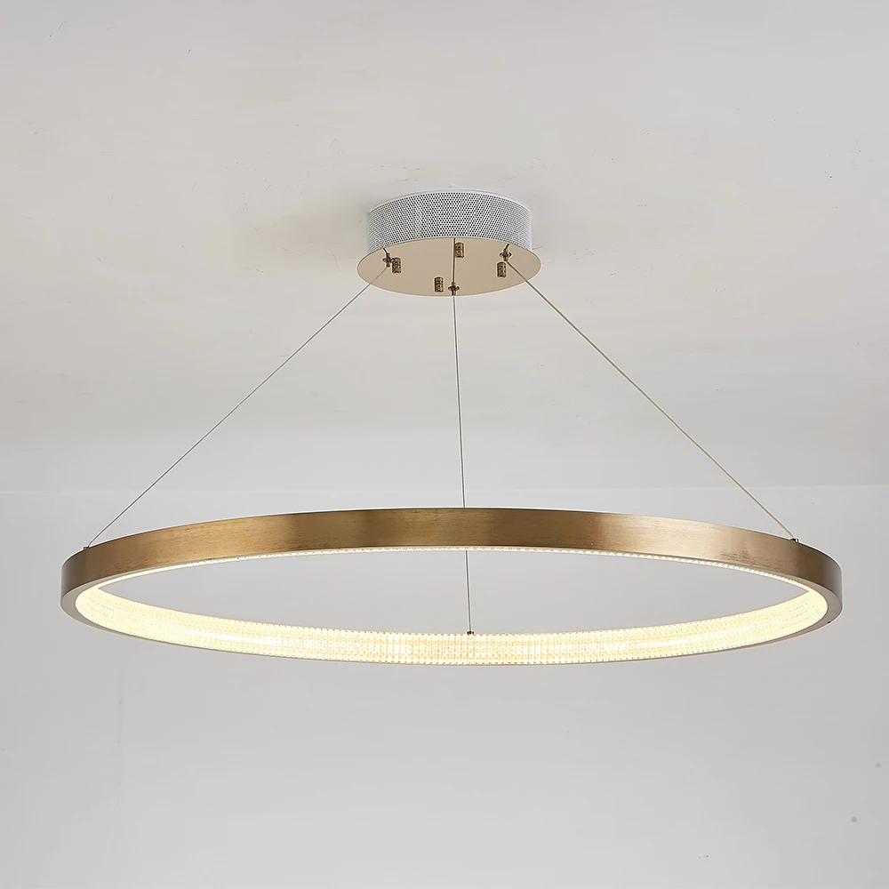 Wholesale price Contemporary Home Decorative Circular Ring LED Chandelier Pendant Light