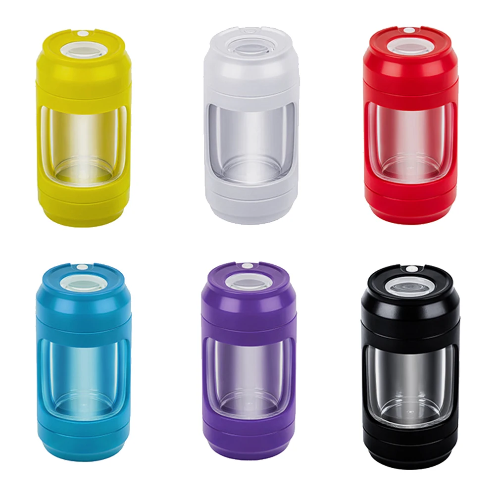 

Multifunctional Custom logo Stash Jar Plastic Glass Light-Up Led Air Tight Storage Magnifying Glowing Jar, Custom pattern/as the picture shows