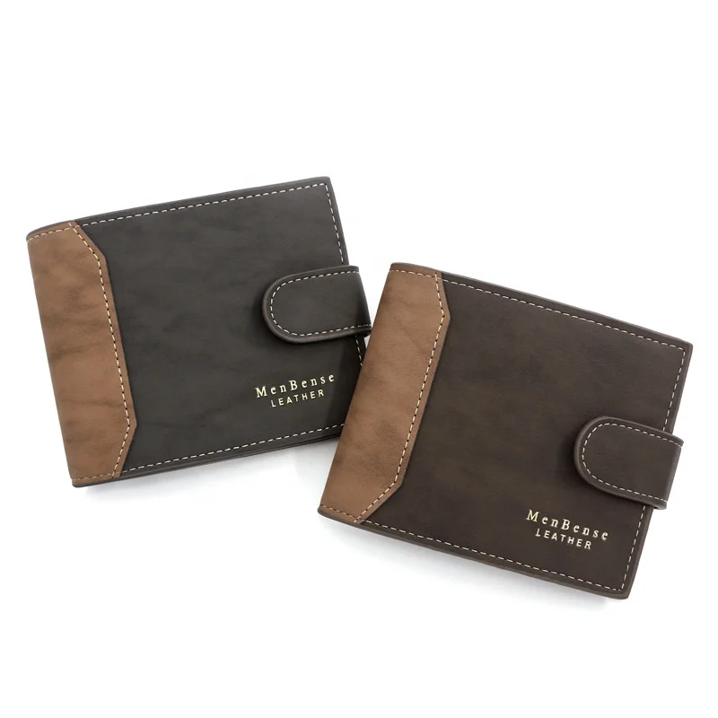 

Korean Hinge Hot Stamping Printed Wallet Hot Stamping Printed Wallet Frosted Coin Purse Wallet For Men, 3 color