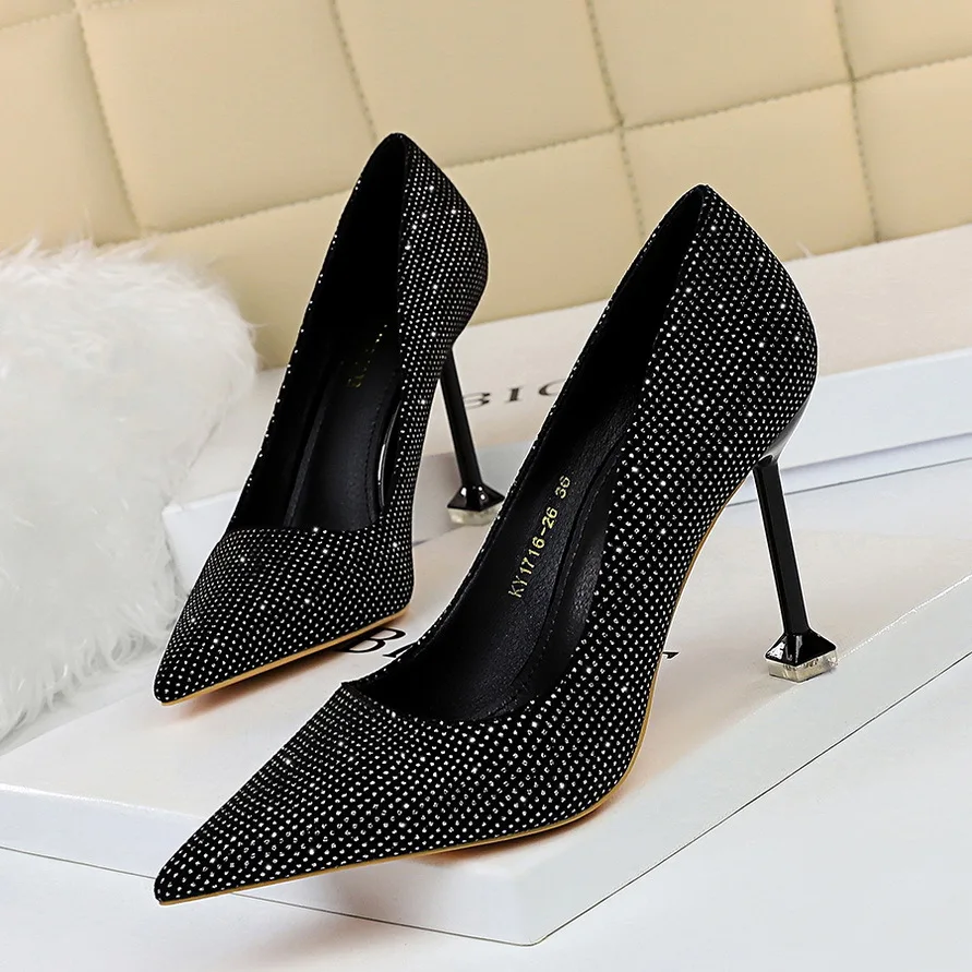 与高跟鞋浅口指出性感高跟鞋休闲单鞋 - buy fashion casual shoes