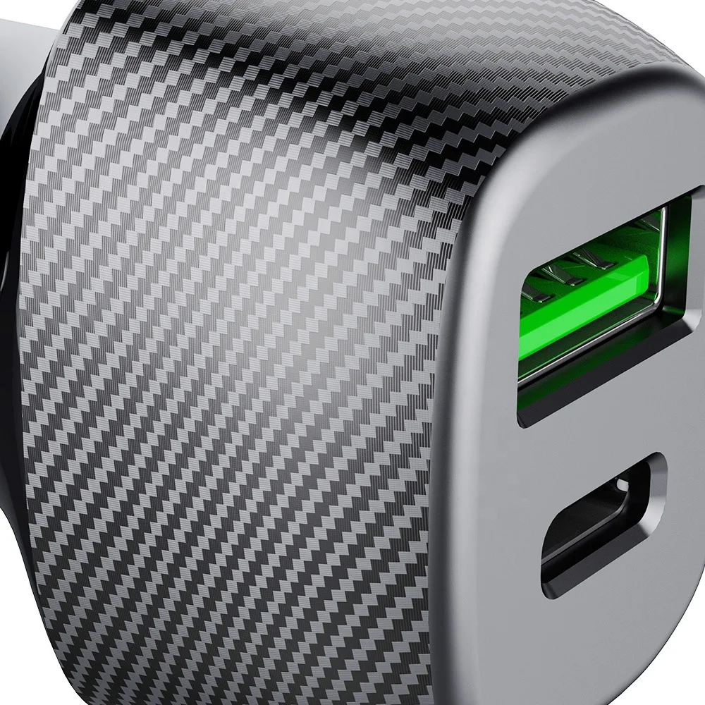 

Two port usb led flash light car charger for Samsung Galaxy S5