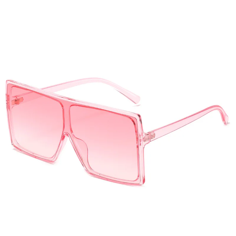 

Hot sale popular square oversized fashion glasses PC lens sunglasses UV400 unisex, Custom color