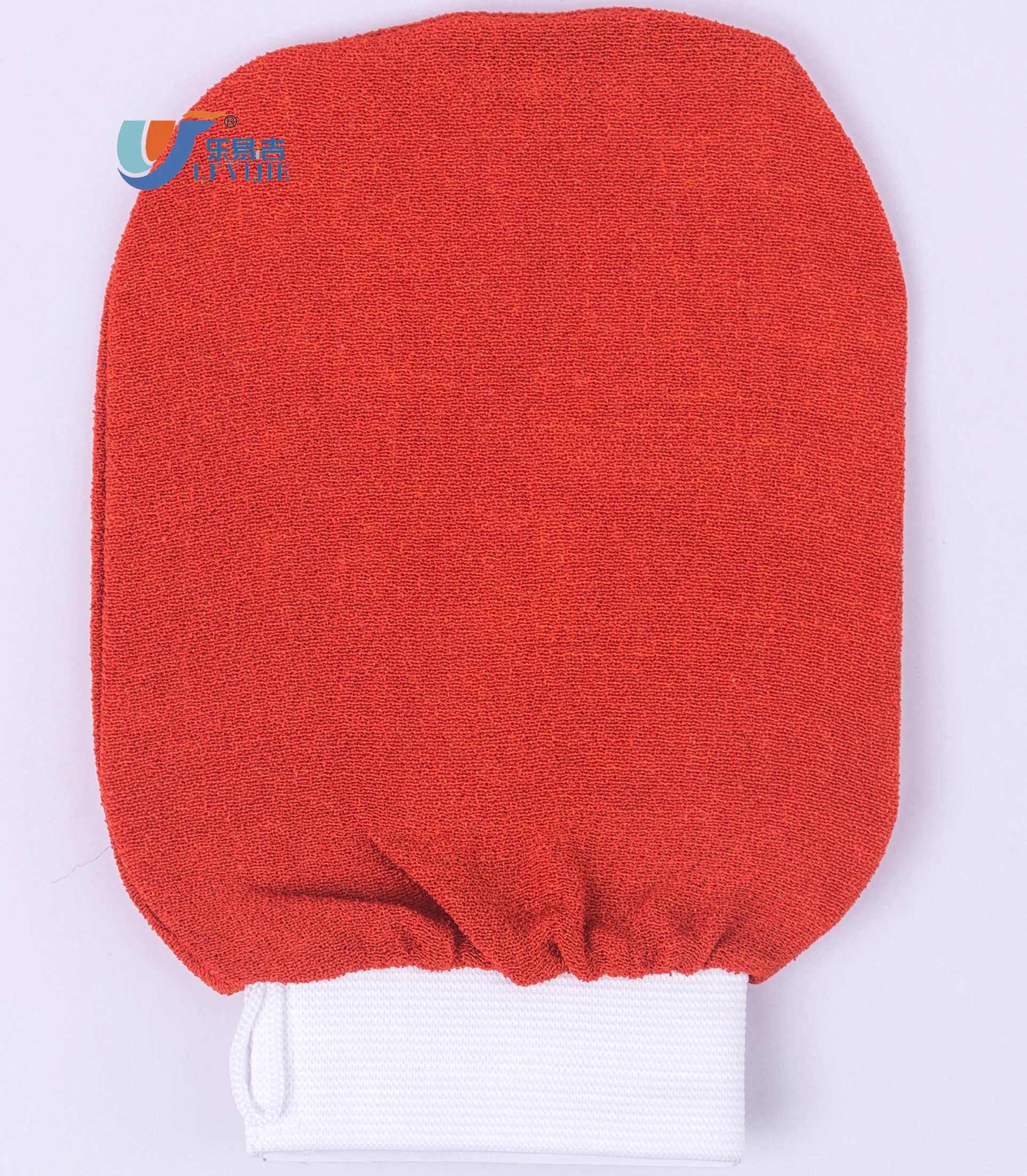 

Good Quality Roughness 200D Double Viscose Rayon Cleaning Body Exfoliating Gloves Moroccan Bath Kessa Glove, Colorfull